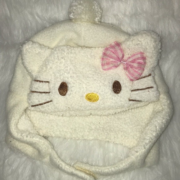 ✨Hello Kitty slippers socks & Hat ✨SZ 13/1 - Picture 4 of 5